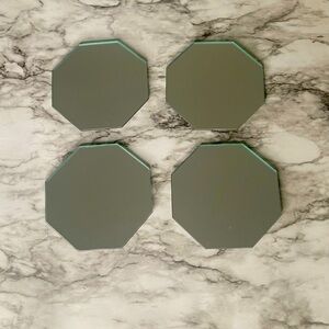 4 Glass Candle Stands